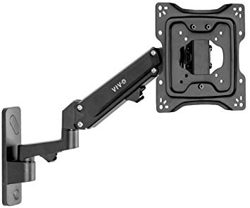 VIVO Premium Aluminum Single TV Wall Mount Adjustable Arm for Screens up to 43” | VESA 200x200 (MOUNT-G200B)