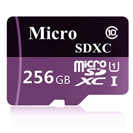 256GB Micro SD Card High Speed Class 10 Memory Micro SD SDXC Card with Adapter
