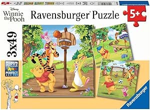 Ravensburger Sports Day 3 x 49 Piece Jigsaw Puzzle Set for Kids - Every Piece is Unique, Pieces Fit Together Perfectly