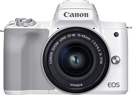 Canon EOS M50 Mark II   EF-M 15-45mm is STM Kit White