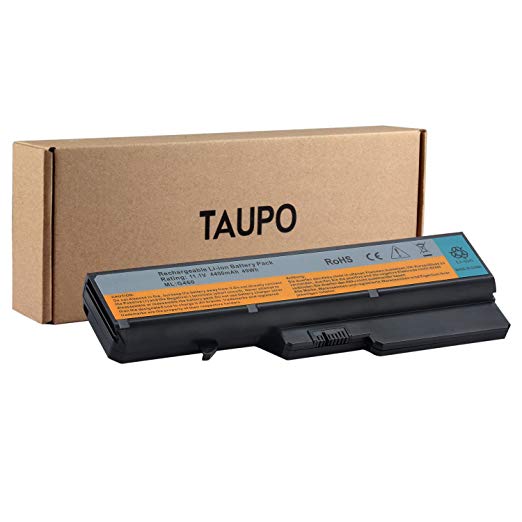 TAUPO New Laptop Battery Replacement for Lenovo IdeaPad G560 G460 Z560 Z565 Z656, fits P/N L09S6Y02 L10P6Y22-6-Cell, 12 Months Warranty