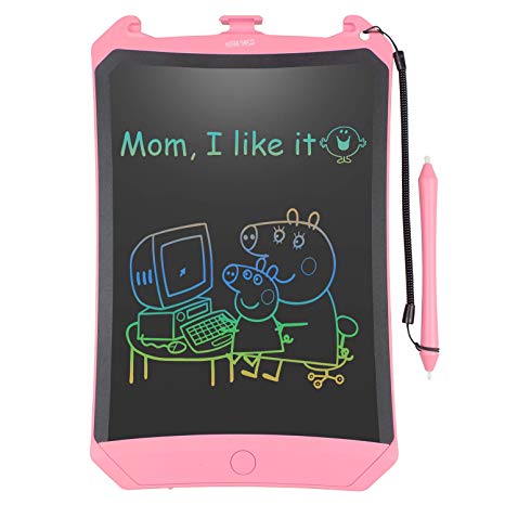 NEWYES Colorful Robot Pad 8.5 Inch LCD Writing Tablet Electronic Doodle Pads Drawing Board Gifts for Kids Pink