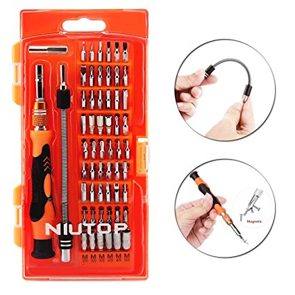 NIUTOP 58 in 1 with 54 Bit Magnetic Driver Kit, Precision Screwdriver Set Cell Phone, Tablet, PC, Macbook, Electronics Repair Tool Kit