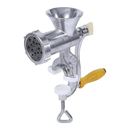 Aluminium Alloy Hand Operate Manual Meat Grinder Sausage Beef Mincer Table Kitchen Home Tool