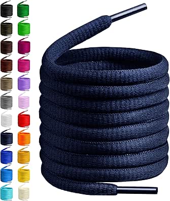 BIRCH's Oval Shoelaces 27 Colors Half Round 1/4" Shoe Laces 4 Different Lengths