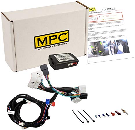 MPC Complete Plug-n-Play OEM Remote Activated Remote Start Kit for 2012-2017 Toyota Camry Push-to-Start ONLY - T-Harness - Firmware Preloaded