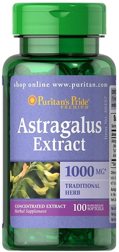 Puritan's Pride Astragalus Extract 1000 mg-100 S