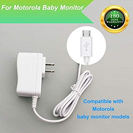 For Motorola MBP854CONNECT MBP854 Baby Monitor Charger Power Cord Replacement Adapter Supply Compatible with MBP854CONNECT-2 MBP854CONNECT-3 MBP855CONNECT MBP853CONNECT MBP35S MBP36XL 5.0V, 6.6Ft