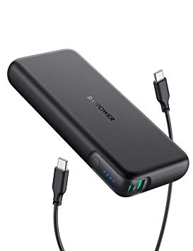 RAVPower Portable Charger 20000mAh PD 60W Power Bank Power Delivery 2-Port USB C Portable Charger QC Charging for MacBook Pro iPhone 11 Pro Max iPad Pro 2018