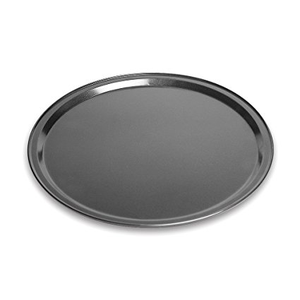 Pizza Pan Made of Aluminum Black Pizza Tray by Topenca Supplies (10-inches)