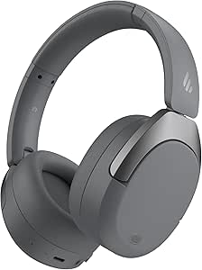 Edifier W830NB Wireless Over Ear Headphones with -45dB Active Noise Cancelling, 94H Playtime, LDAC Hi-Res Sound, Spatial Audio, Fast Charging, Multipoint Connection, Bluetooth V5.4 - Gray