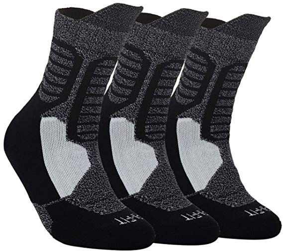 Thick Protective Sport Cushion Elite Basketball Compression Athletic Socks for Boy Girl Men Women (Pack of 3-6)
