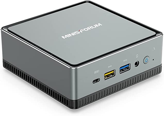 UM340 Mini PC AMD Ryzen 5 3450U 4C/8T Mini Computer, DDR4 16GB RAM 512GB SSD, HDMI/DP/USB-C 4K@60Hz Output, 1X RJ45 Port, 4X USB Port, Dual Band WiFi, Radeon Vega 8 Graphics