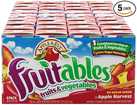 Apple & Eve Fruitables, Apple Harvest, 8 Count, Pack of 5