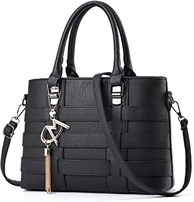 TIBES Designer Handbag for Women Ladies Handbags PU Leather Weave Shoulder Bag Women Top-Handle Purse