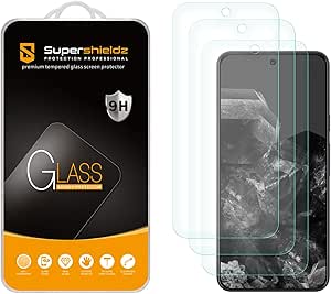 Supershieldz (3 Pack) Designed for Google (Pixel 9 Pro XL) Tempered Glass Screen Protector, Anti Scratch, Bubble Free