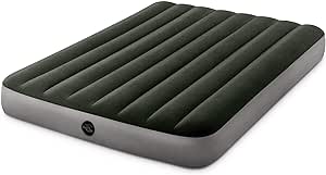 INTEX Matelas prestige downy 2 places avec gonfleur inclus Fiber-Tech