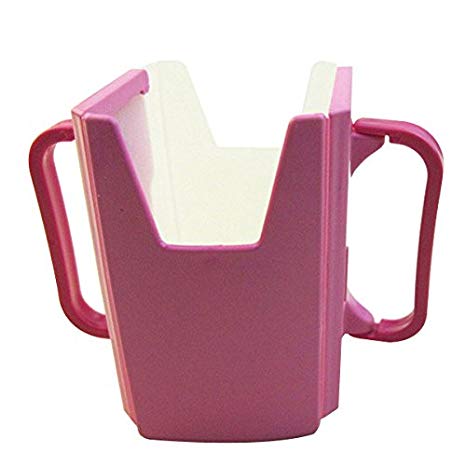 TOOGOO(R) Baby Child Universal Juice Pouch Milk Box Holder Cup Toddler Self-Helper pink