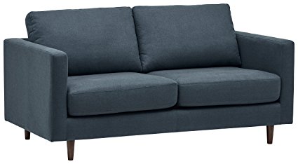 Rivet Revolve Modern Sofa Bed, 70"W, Denim