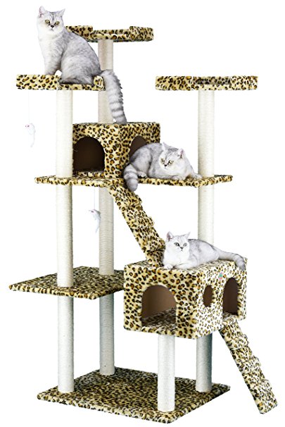 Go Pet Club Cat Tree Leopard Print