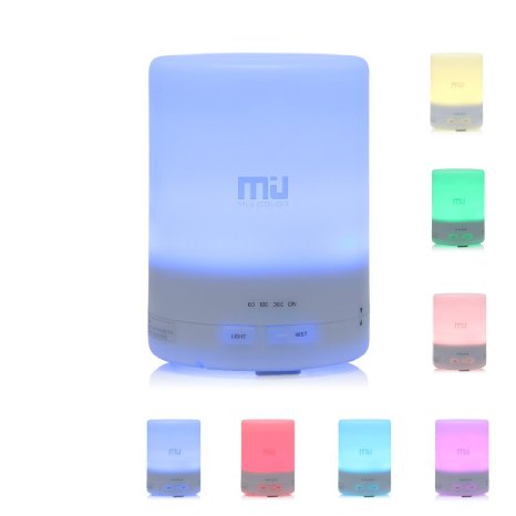 MIU COLOR® 300ml Aromatherapy Essential Oils Diffuser, 7 Color Changing Aroma Diffuser, Large Mist Humidifier, Aromatherapy Diffuser