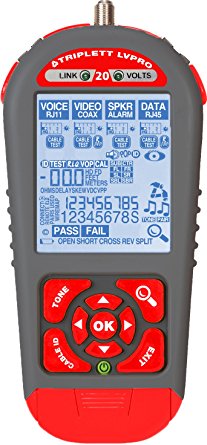 Triplett LVPRO20 Upgradeable Cable Tester with 6 Tester Apps for all Wire Types (COAX, CAT5/5e/6/6a/7, Shielded/Unshielded)