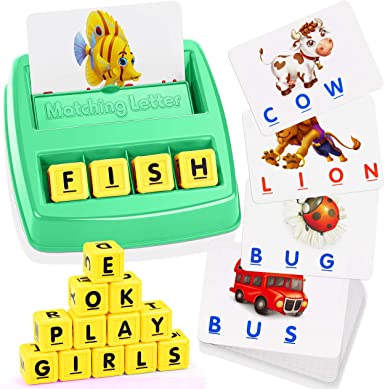 ATOPDREAM TOPTOY Matching Letter Game for Kids - Best Gifts Educational Toys Stocking Stuffer Stocking Fillers Christmas Xmas Gifts Present