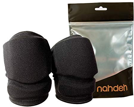 nahdeh Volleyball Knee Pads - NO Bruised Knee Guarantee - Our Universal Silicon Gel Pads are Great for Absorbing Impact Better Than Sponge and Foam Pads