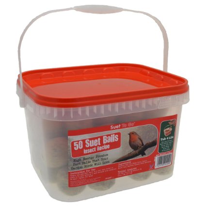 Suet To Go Insect Balls in Tub, 50 x 90 g