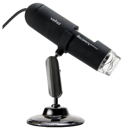 Veho VMS-004 Discovery Deluxe USB Microscope with x400 Magnification and Flexi Alloy Stand