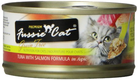 Fussie Cat Premium Tuna with Salmon Canned Cat Food - 24 - 2.82-oz. Cans