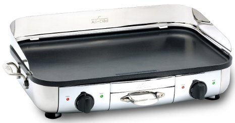 All-Clad 99014 GT Electric Griddle with 20 x 13-Inch Hard Anodized Cooking Surface, Silver