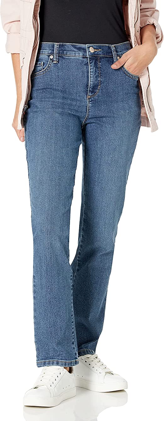 Gloria Vanderbilt Women's Amanda Classic High Rise Tapered Jean, Hartford Whiskers, 4 Petite Regular