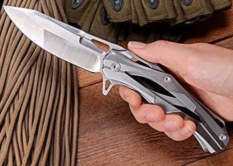 OerLa TAC Transformers Decepticon Folding knife 9cr18mov Blade Stainless Steel & Stainless Steel Handle Tactical knife