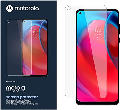 Motorola Essentials Moto G Stylus 5G Screen Protector- Strong 9H Tempered Glass for scratch and impact protection [NOT for G Stylus 2020, G Stylus 2021]