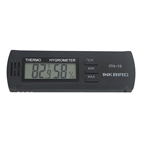 Inkbird Dc 3V Input Digital Thermometer & Humidity Meter Hygrometer High Accuracy ITH-10