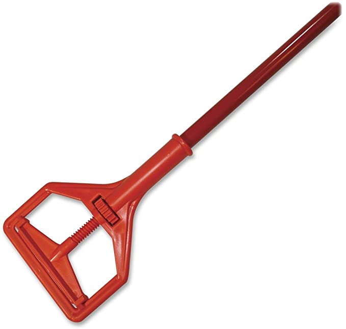 Impact Janitor Style Screw Clamp Mop Handle, Fiberglass, 64, Safety Orange (94)