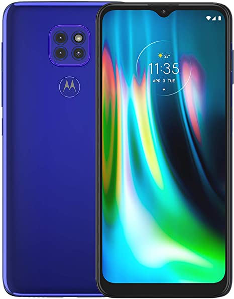 Motorola Moto G9 Play | Unlocked | International GSM only | 4/64GB | 48MP Camera | 2019 | Sapphire Blue, 6.5