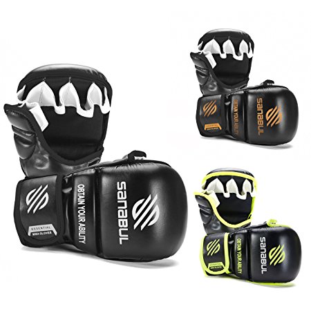 NEW ITEM Sanabul Essential 7 oz MMA Hybrid Sparring Gloves