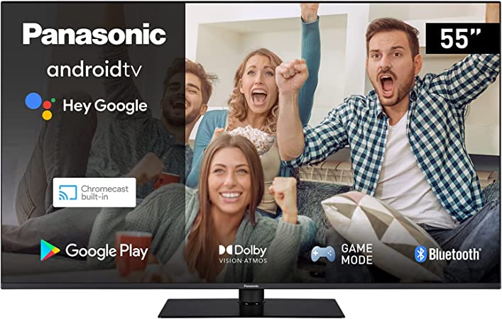 Panasonic 55 inch LX650 Android TV with Dolby Vision, Dolby Atmos and Voice Control, Compatible with Ok Google and Alexa