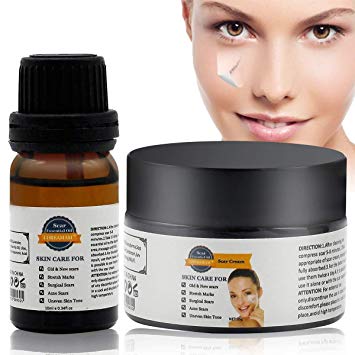 Scar Treatment,Scar Cream,Scar Serum,Stretch Mark Cream,Scar Gel Cream,Scar Cream for Face & Body - Reduces the Appearance of Old & New Scars - For Men & Women