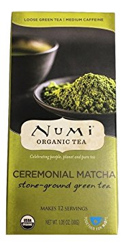 Numi Organic CEREMONIAL MATCHA - STONE GROUND GREEN Tea 1 pack