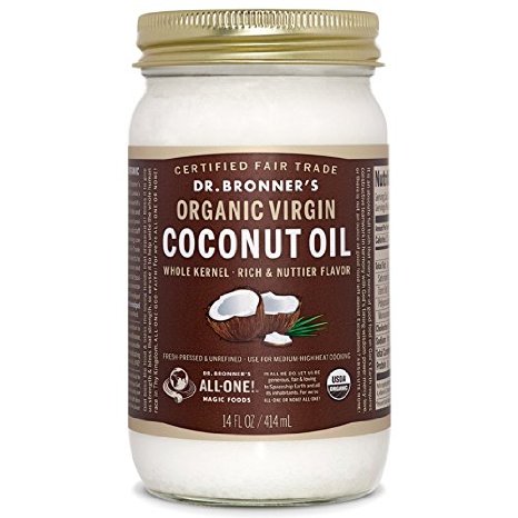 Dr. Bronners - Magic Fresh-pressed Virgin Coconut Oil Whole Kernel Unrefined - 14 Oz.