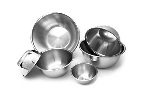 The Culinary Junction 9862 Mixing Bowls, Stainless Steel