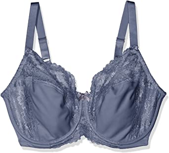 Glamorise Women's Full Figure Lacey Wonderwire Bra #9035