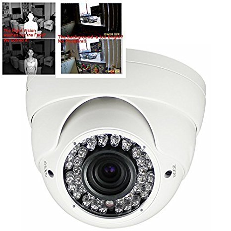 IP Dome Camera 720P 1.3MP SONY CMOS 2.8-12mm 42LED 150ft Night Vision with WDR   Smart IR