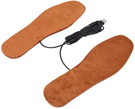 Winter Heated Insoles, Electronic Heating Warm Insoles with USB Rechargeable for Both Men and Women