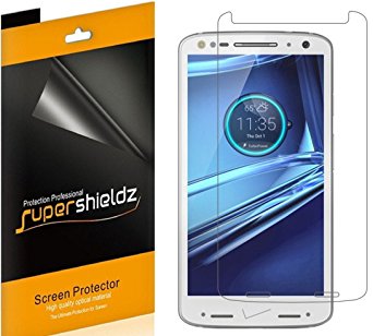 Motorola Droid Turbo 2 Screen Protector, [6-Pack] Supershieldz Anti-Bubble High Definition Clear Shield   Lifetime Replacements Warranty- Retail Packaging