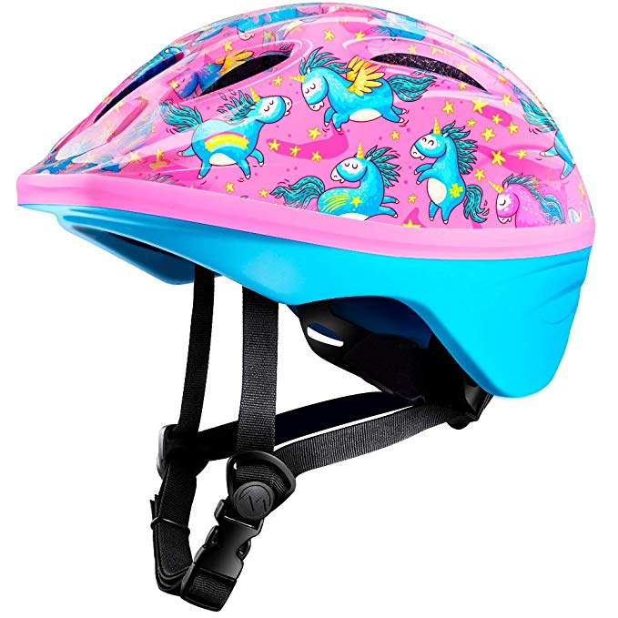 OutdoorMaster Toddler Sport Helmet - Bike Helmet for Children (Age 3-5) with CPSC Certified Safety & Fun Print Design - 14 Vents Ventilation System