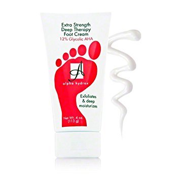 Alpha Skin Care - 12% AHA Extra Strength Deep Therapy Foot Cream, Helps Exfoliate Rough Skin - 4 oz (Pack of 2)